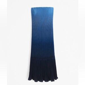 Abercrombie & Fitch Blue Ombre Strapless Dress